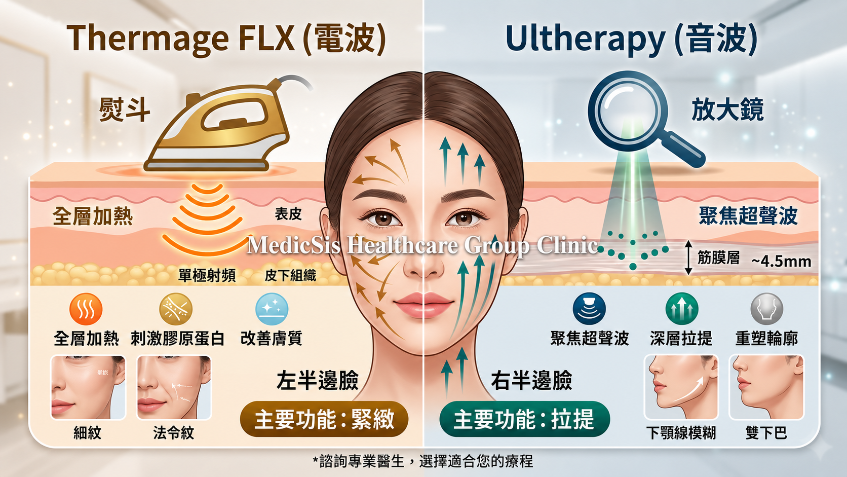 Thermage x Ultherapy 逆轉肌齡